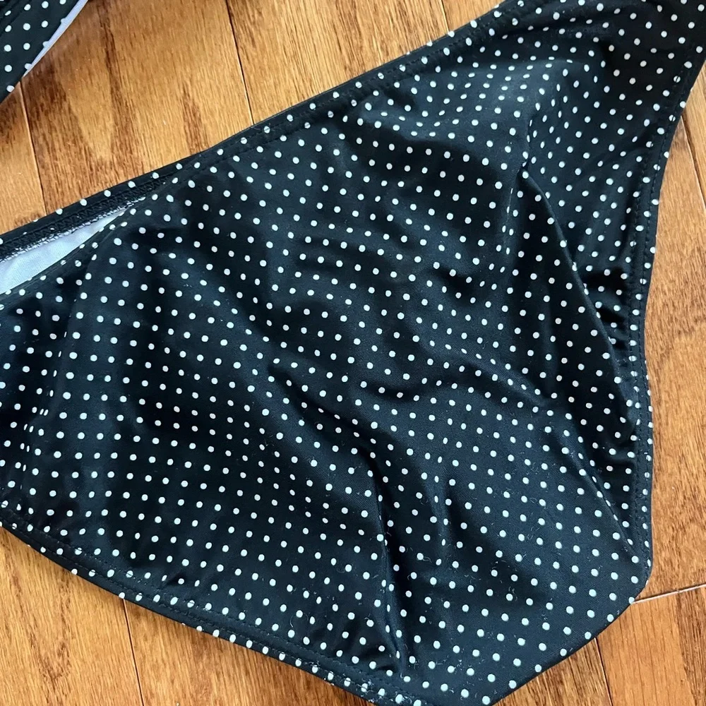 ROXY Black Polka Dot Bikini - Picture 3 of 6